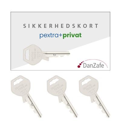 DormaKaba Pextra+ Privat sikkerhedskort m/3nøgler